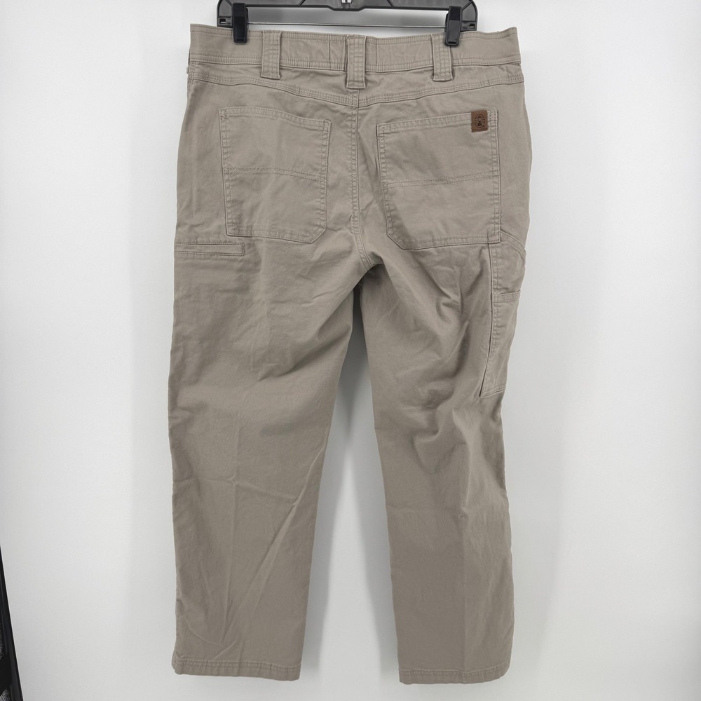 Coleman Rugged Canvas Utility Work Outdoor Pants 36x29 Khaki‎ Tan Straight Leg - Picture 4 of 7